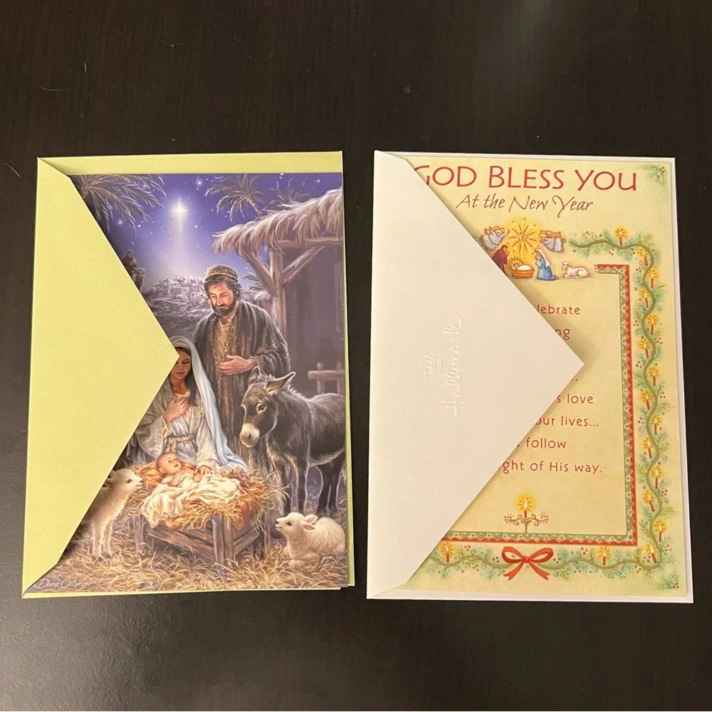 Bundle of Religious Greeting Cards Birthday Easter Get Well Sympathy & More - Picture 11 of 13